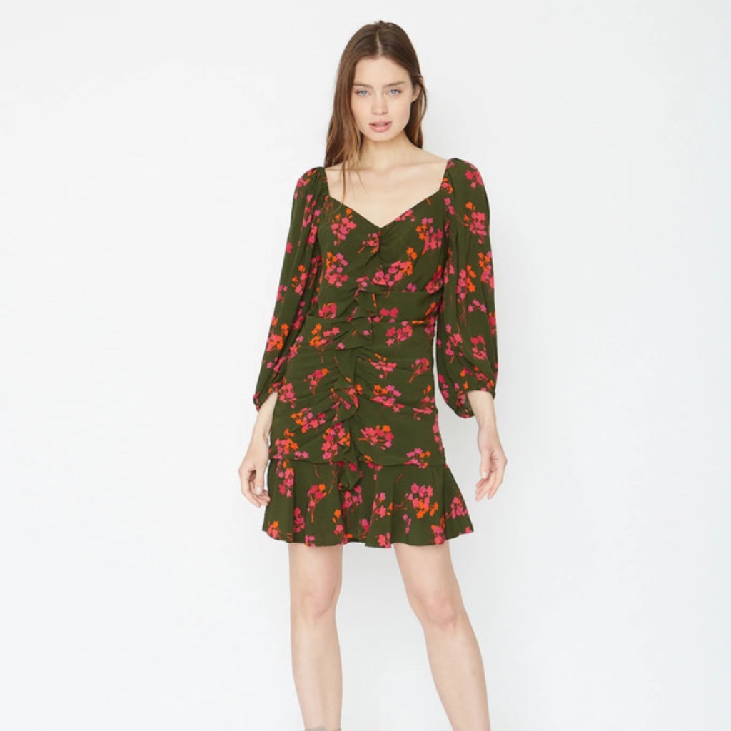 Caballero Elena Dress In Neon Garden Size M